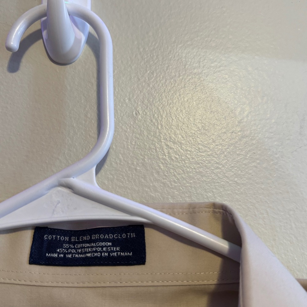 Men's Stafford Essentials The Everyday Shirt Classic Fit 17 Cotton Blend Basics